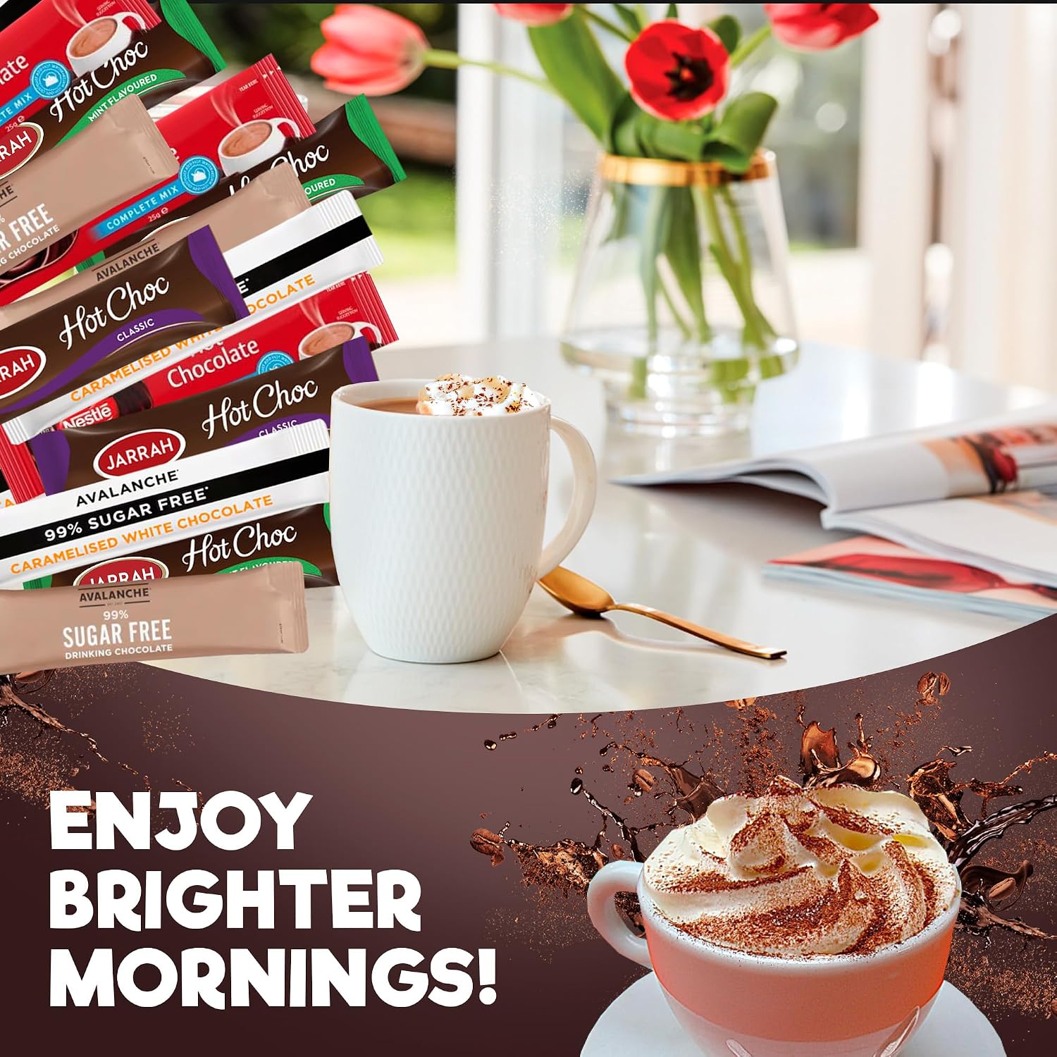 Hot Chocolate Variety Pack, 15 Sachets Gift Box