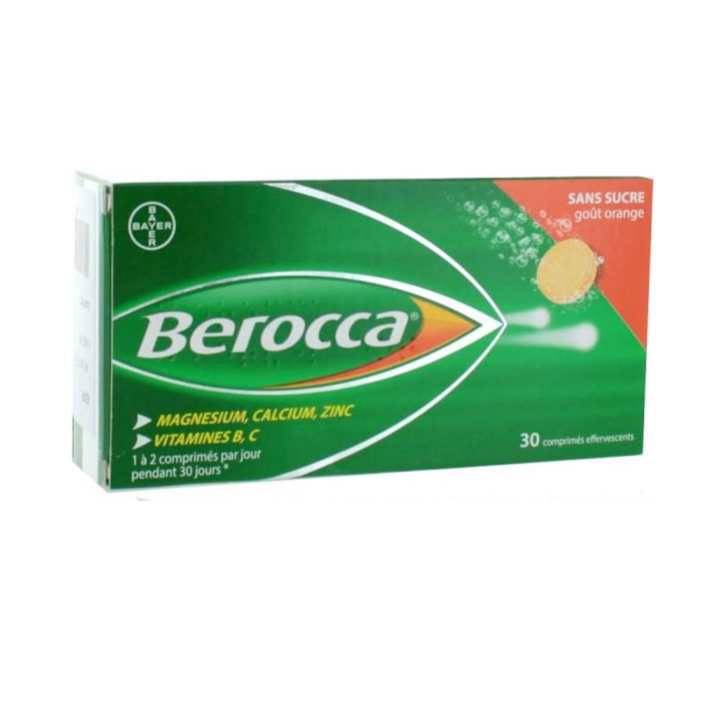 Berocca Effervescent Tablets - Orange Flavor, 30 Count