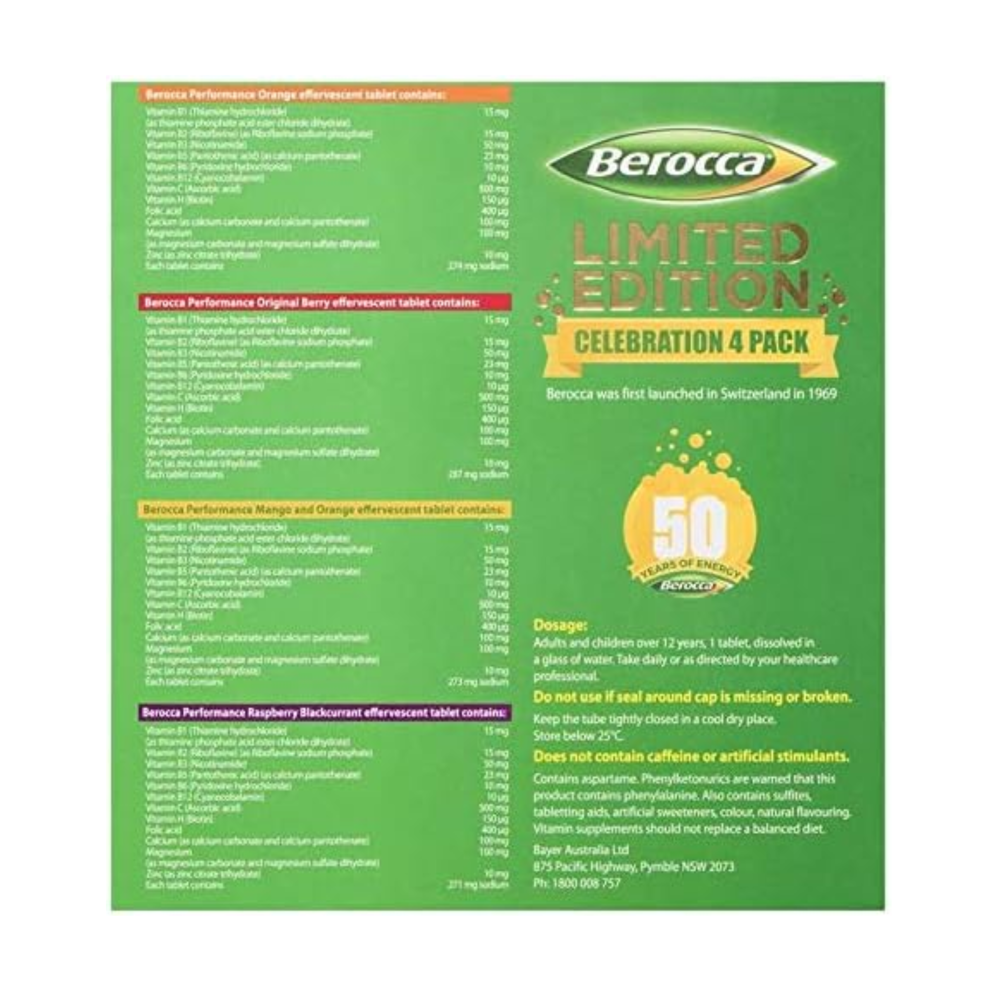 Berocca Performance – Celebration (60 Tablets)