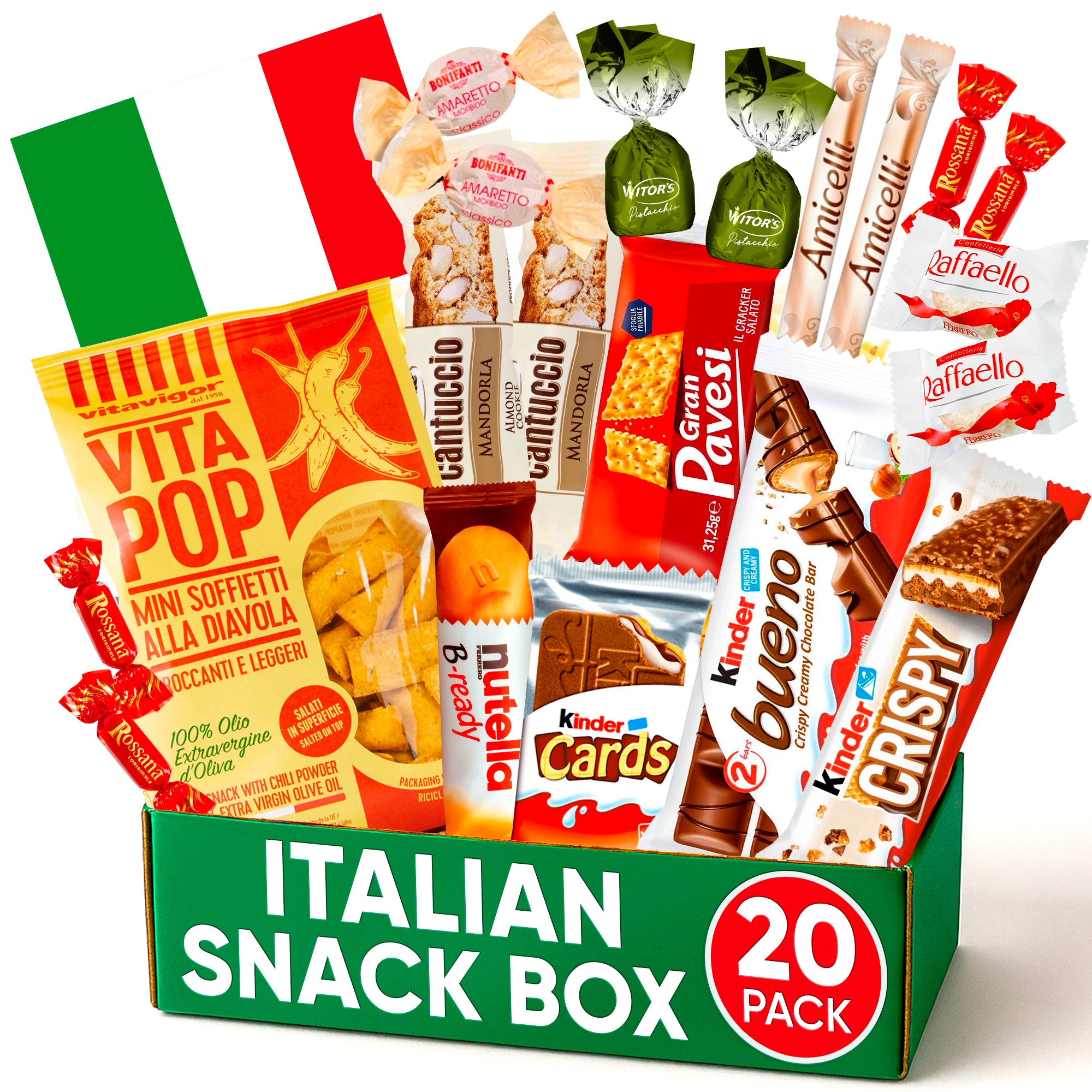 Italian Snack Box – 12 Authentic Italian Treats Variety Pack