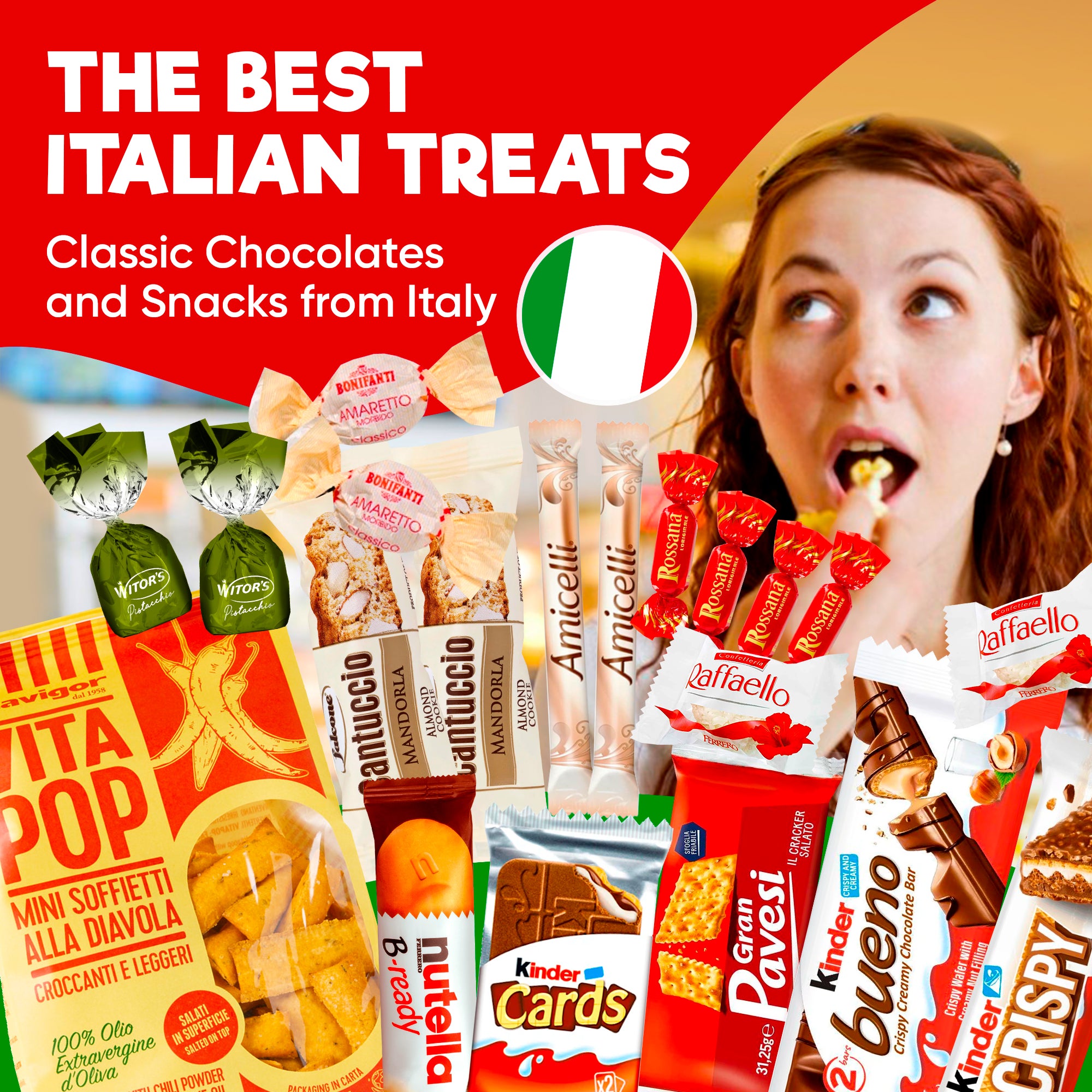 Italian Snack Box – 12 Authentic Italian Treats Variety Pack