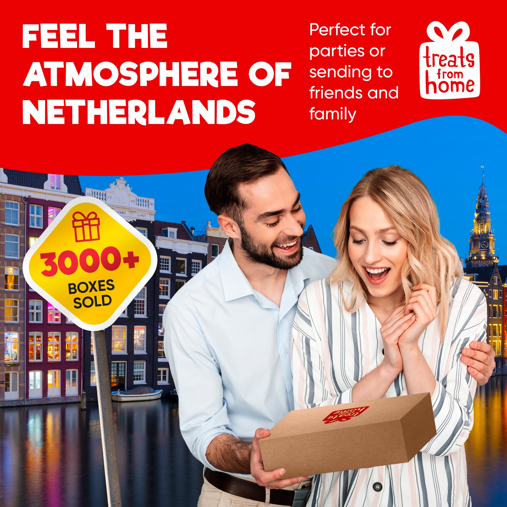 Dutch Snack Box - 12 Authentic Netherlands Treats Variety Pack