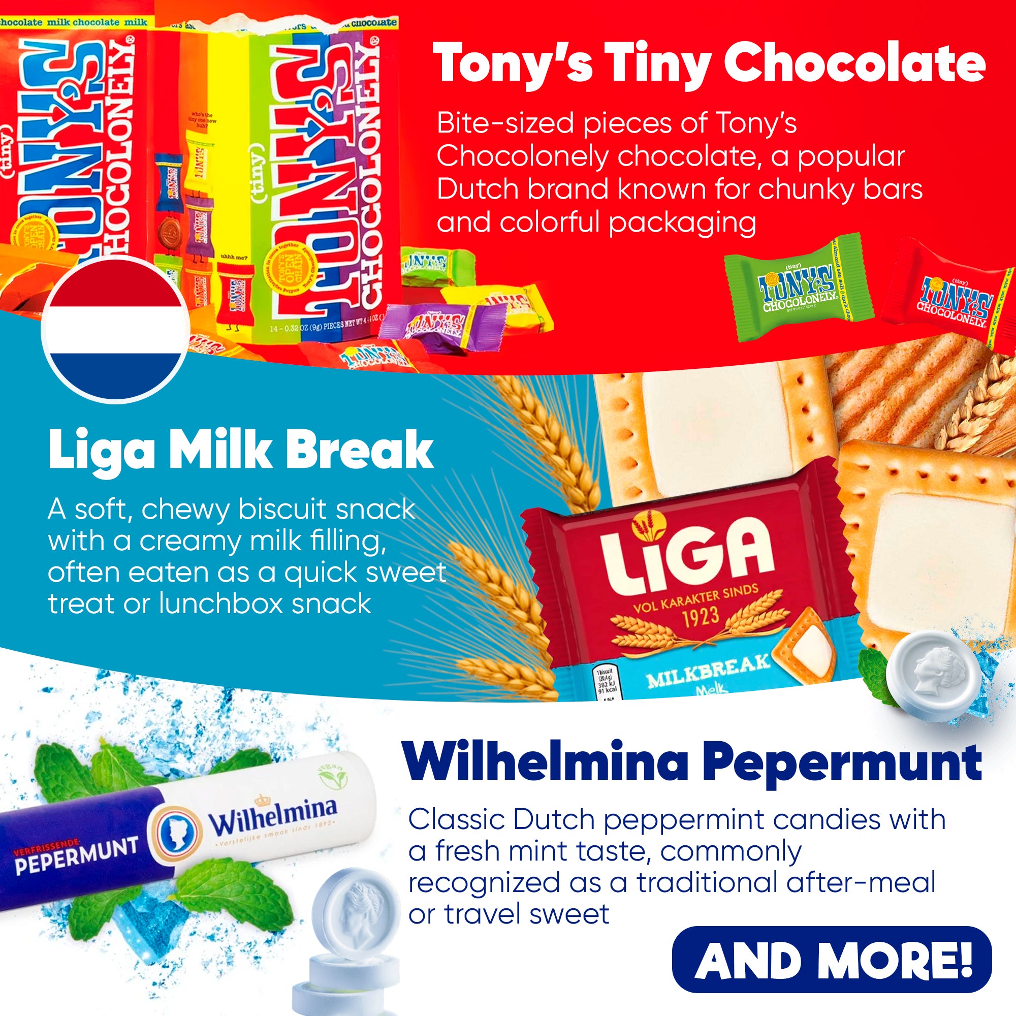 Dutch Snack Box - 12 Authentic Netherlands Treats Variety Pack