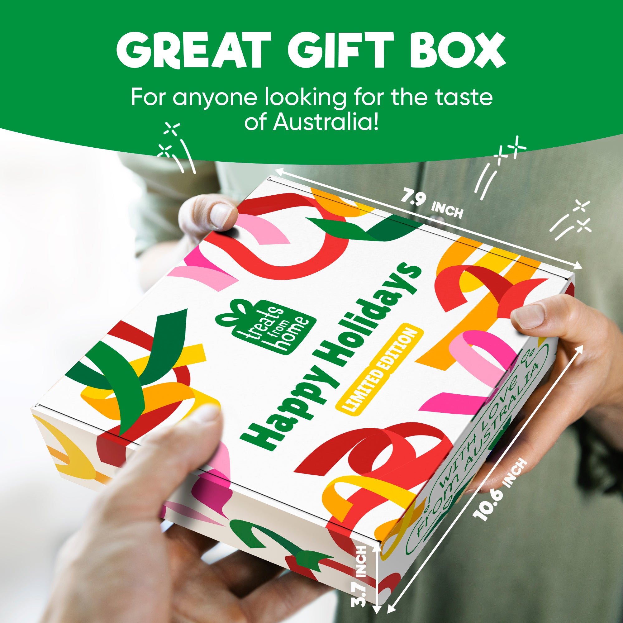 Australian Holiday Snack Box – 12 Authentic Aussie Treats Including, Vegemite, Twisties & More