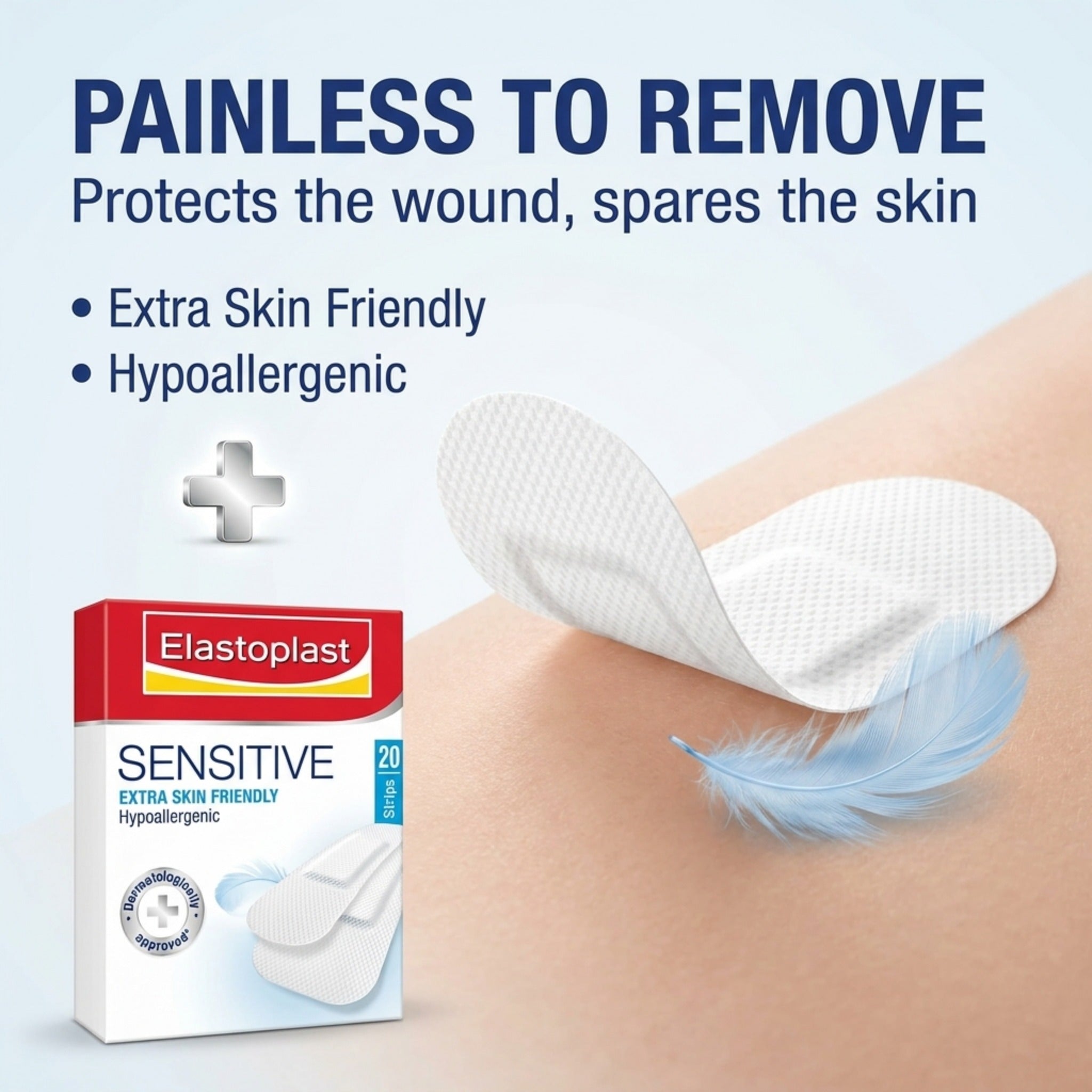 Elastoplast Sensitive Plasters – 20 Pcs