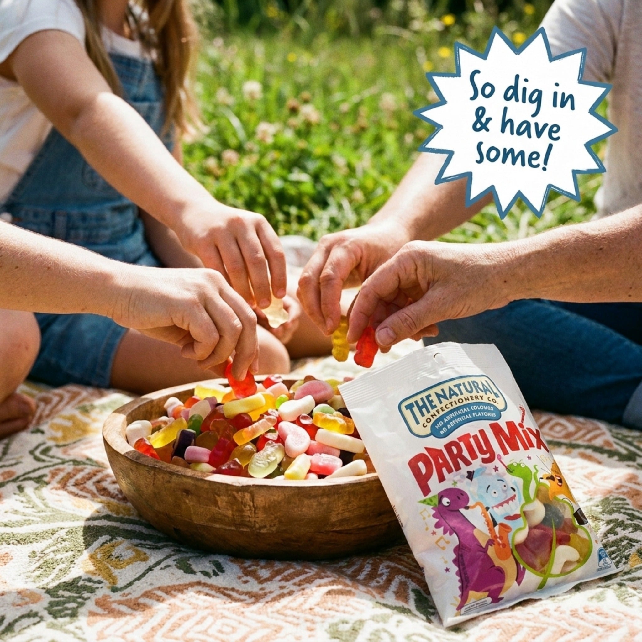The Natural Confectionery Co Party Mix - 240g Bag