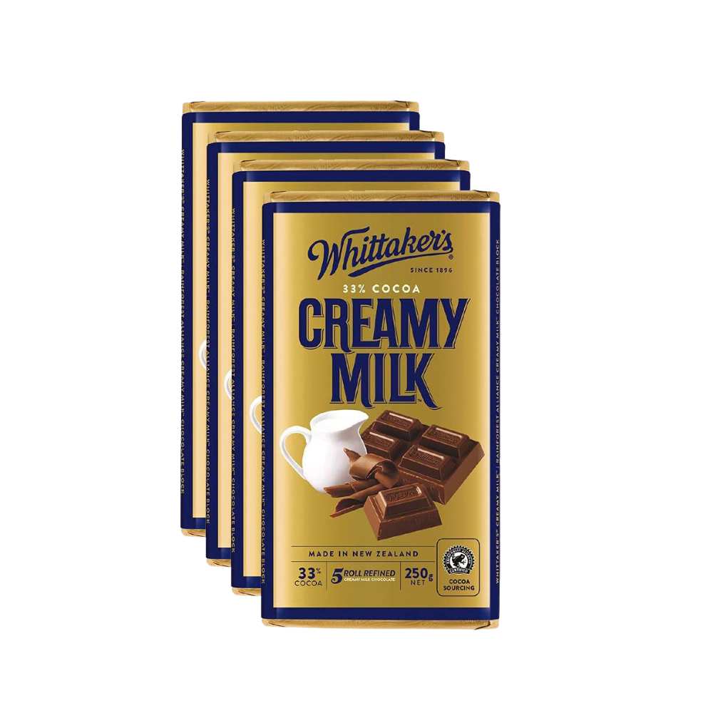 Whittaker's Creamy Milk Chocolate (4 Pack)