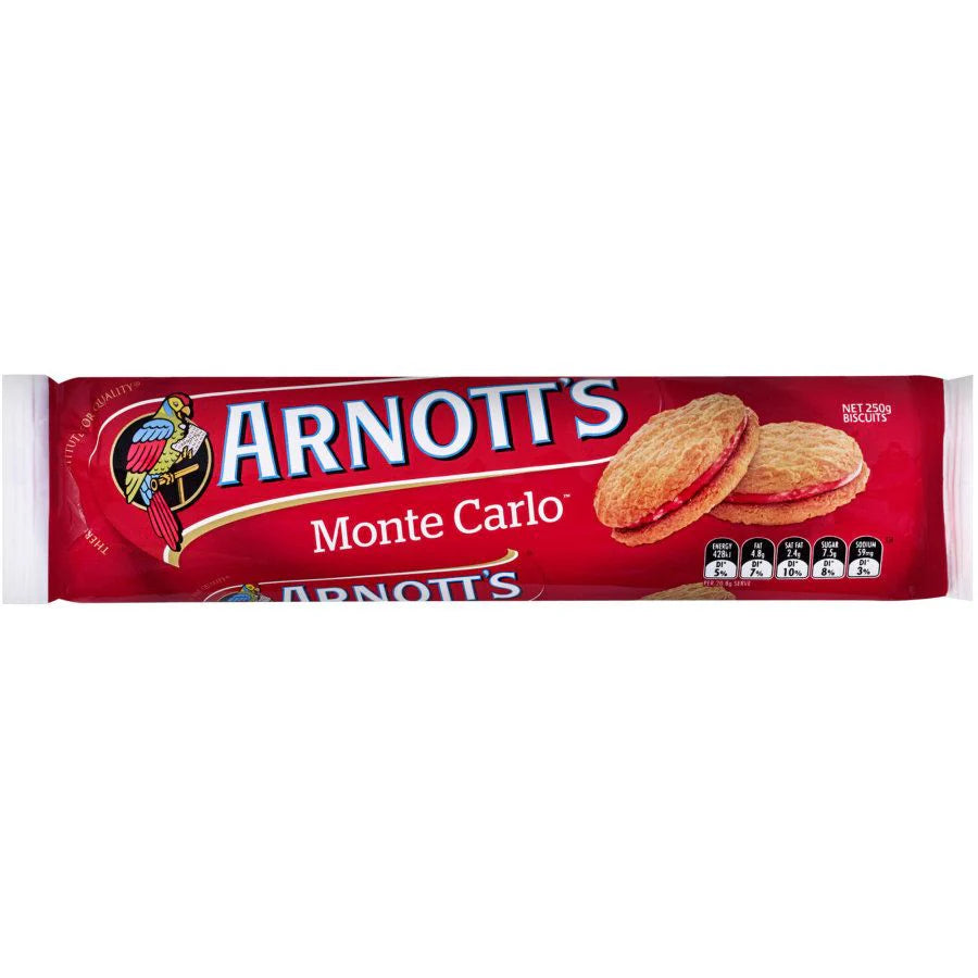 Arnott's Monte Carlo Jam Biscuits