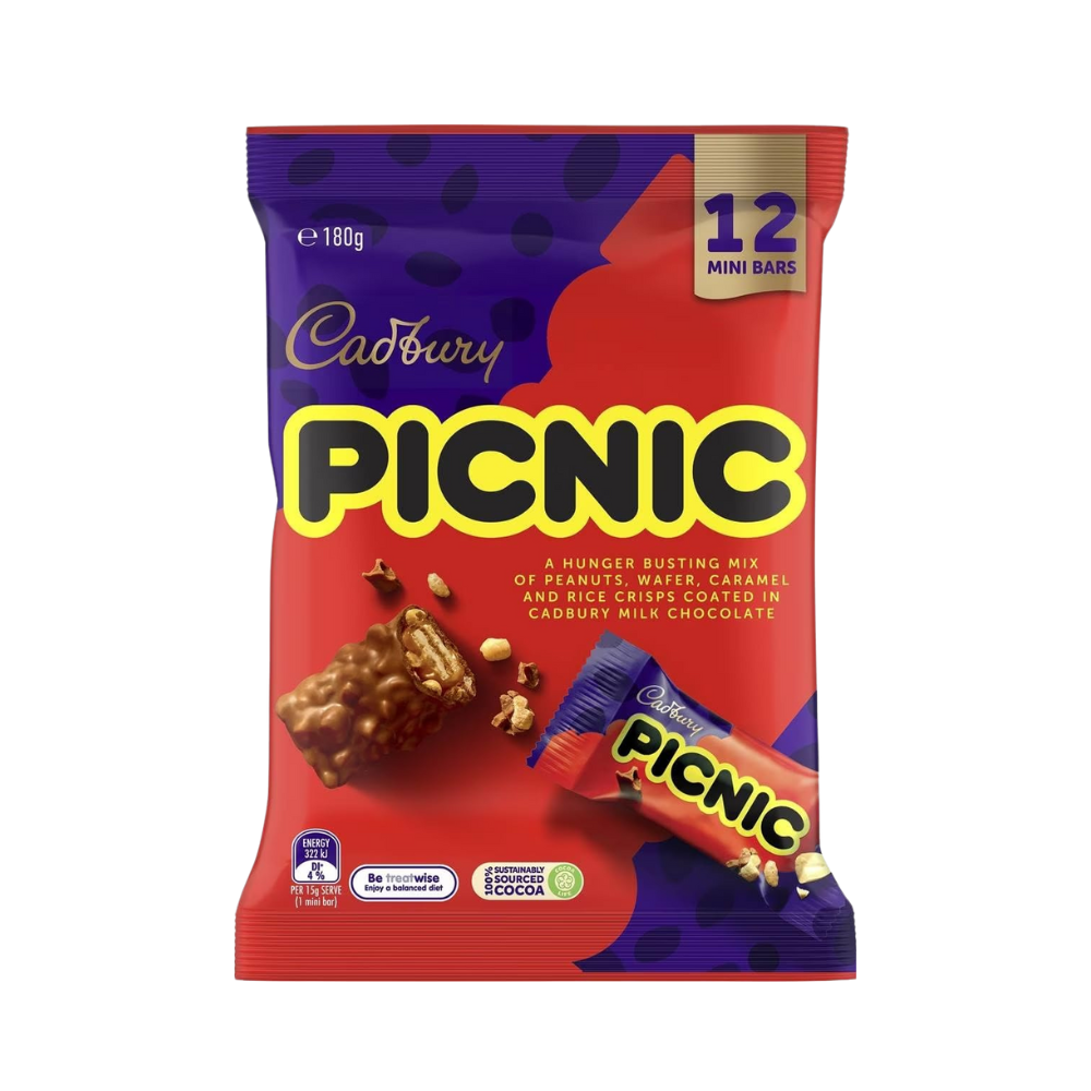 Cadbury Picnic 12 Pack Treat Size