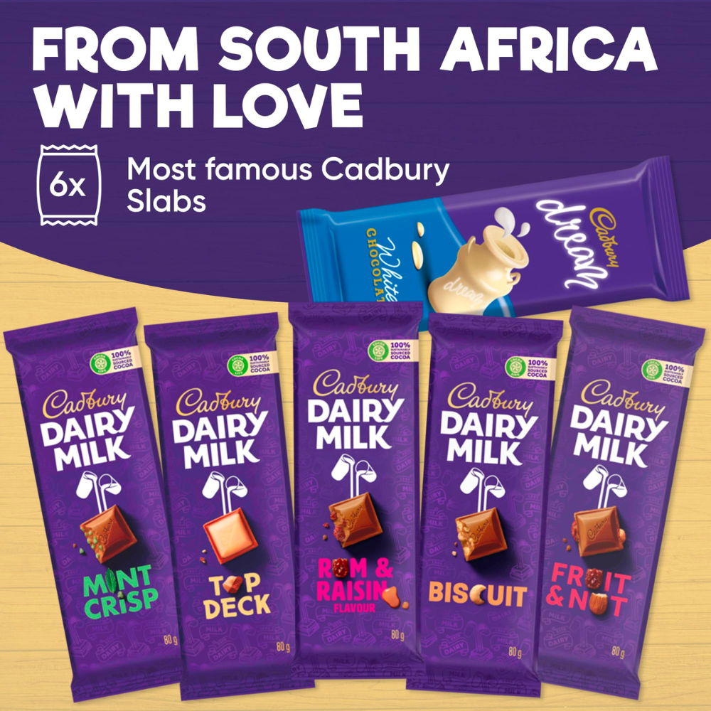 Cadbury Chocolate Slabs – 6 Pack
