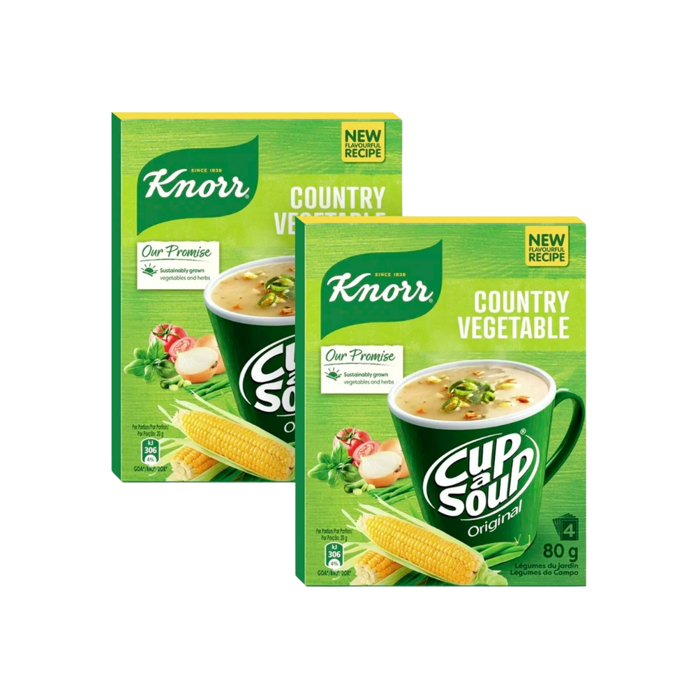 Knorr Vegetable Cup a Soup, 2 Boxes (8 Sachets)