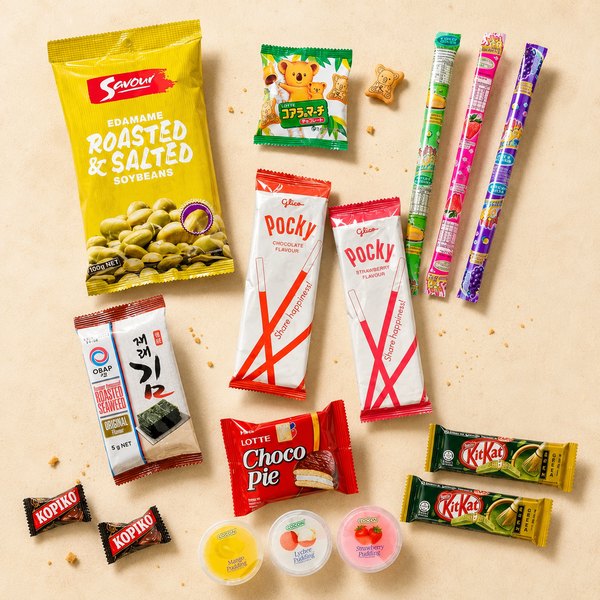 Asia snack selection
