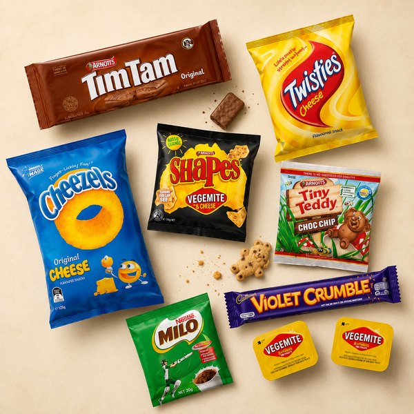 Australia & New Zealand snack selection